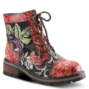 Spring Step Shoes L'Artiste Fantastic Women's Floral Leather High Top Boots