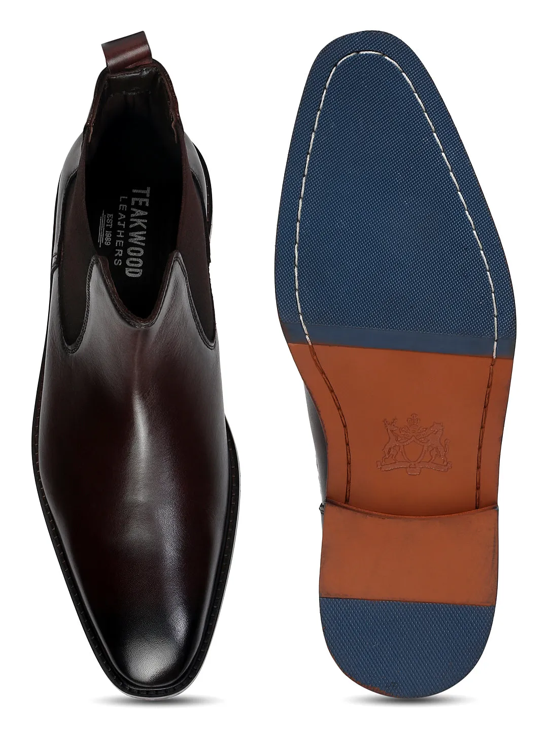 Teakwood Leather Men Solid Chelsea Boots