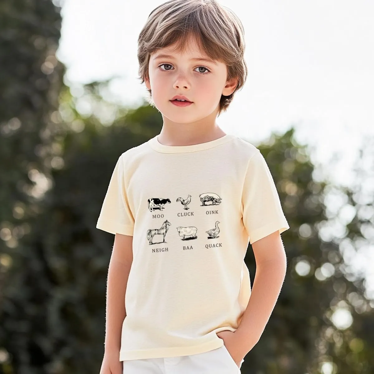 Toddler Boys Girls Shirt Silly Goose On The Loose Graphic Tee Tops Kids Funny Short Sleeve T-Shirt 2-7 Years