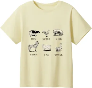 Toddler Boys Girls Shirt Silly Goose On The Loose Graphic Tee Tops Kids Funny Short Sleeve T-Shirt 2-7 Years