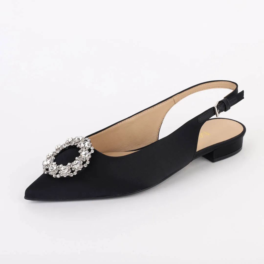 *UK size 2 - FYVIE - black, 1.5cm heels