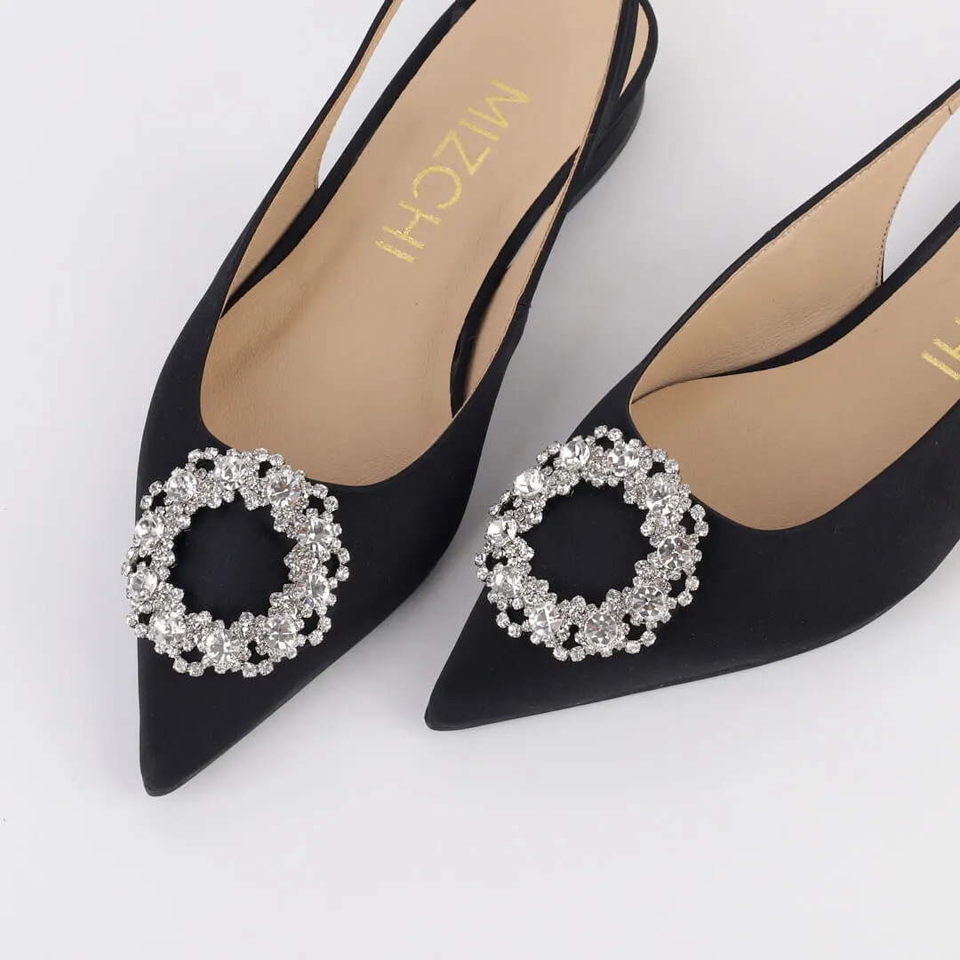 *UK size 2 - FYVIE - black, 1.5cm heels