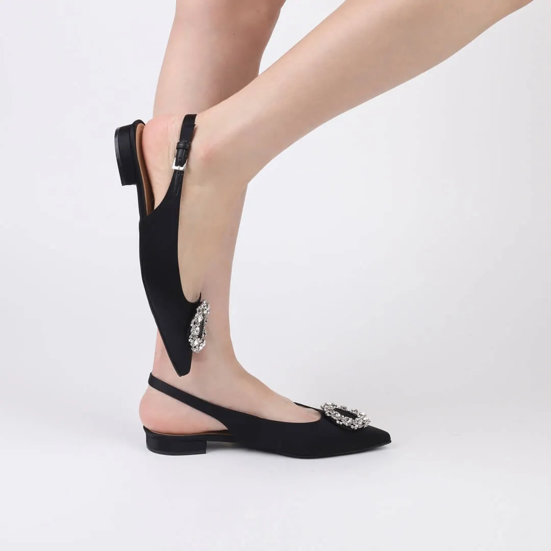 *UK size 2 - FYVIE - black, 1.5cm heels