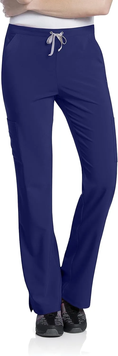 Urbane Women's Regular Performance Tailored Fit Stretch 6-Pkt Cargo Scrub Pants 9312
