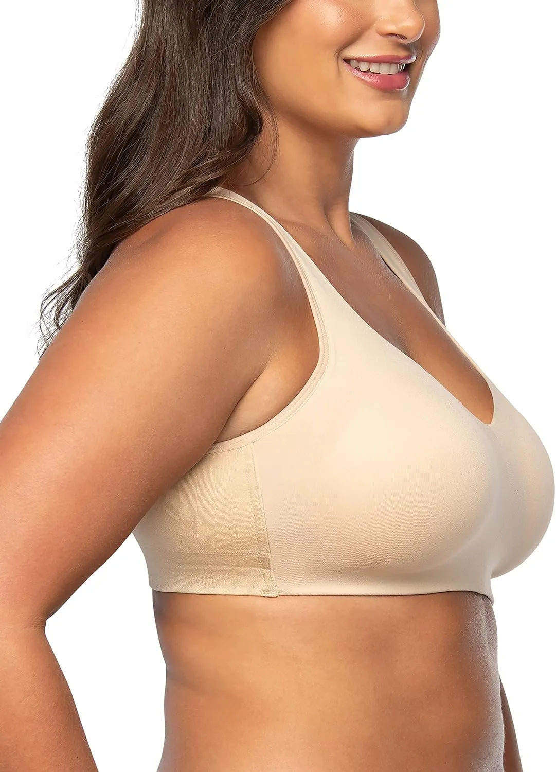Vanity Fair Women's Beyond Comfort Wireless Bra, Convertible Straps & Flexible Fit, Simple Sizing Available S-3XL