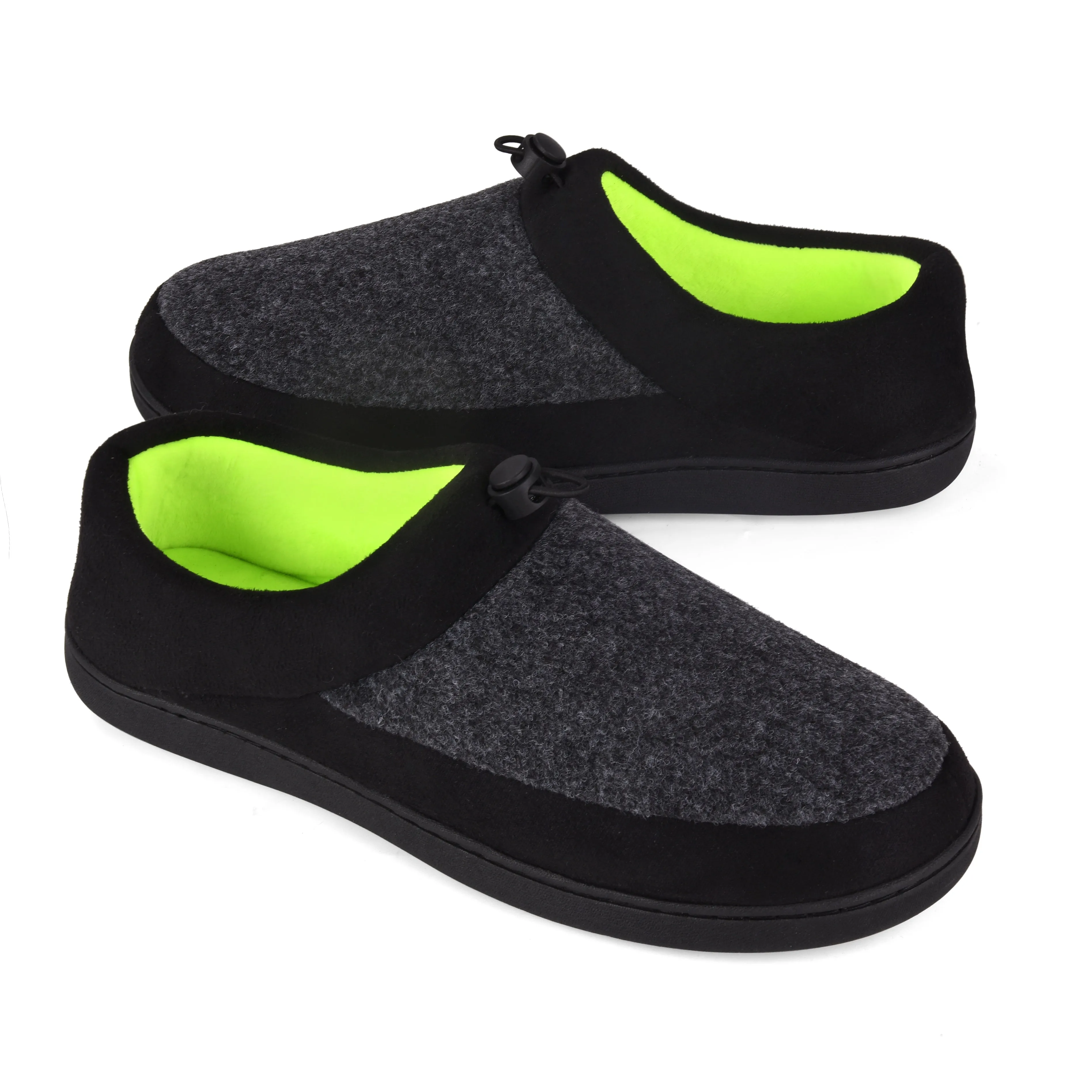 VONMAY Men's Slippers House Shoes Moccasin Warm Memory Foam Adjustable Indoor Outdoor