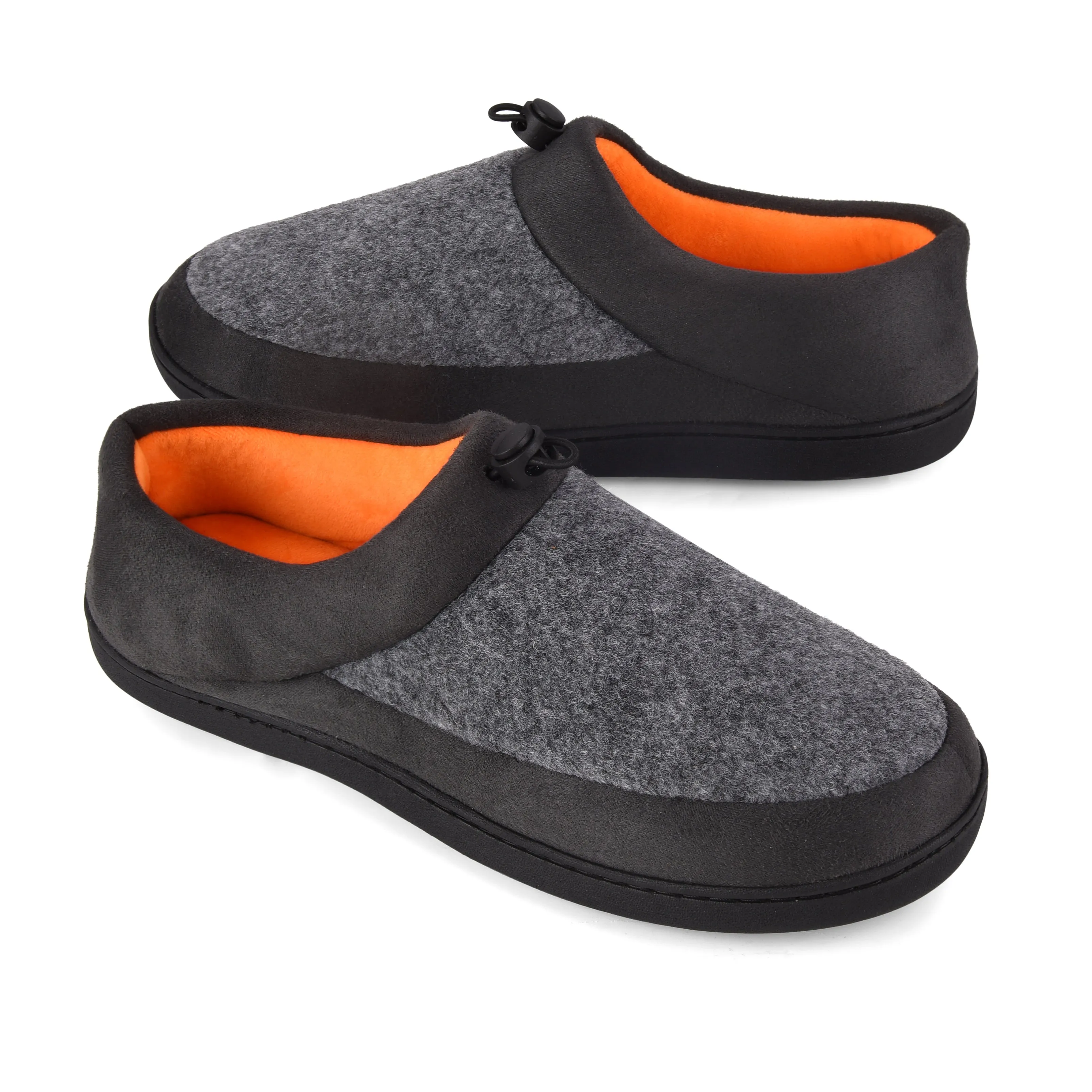 VONMAY Men's Slippers House Shoes Moccasin Warm Memory Foam Adjustable Indoor Outdoor