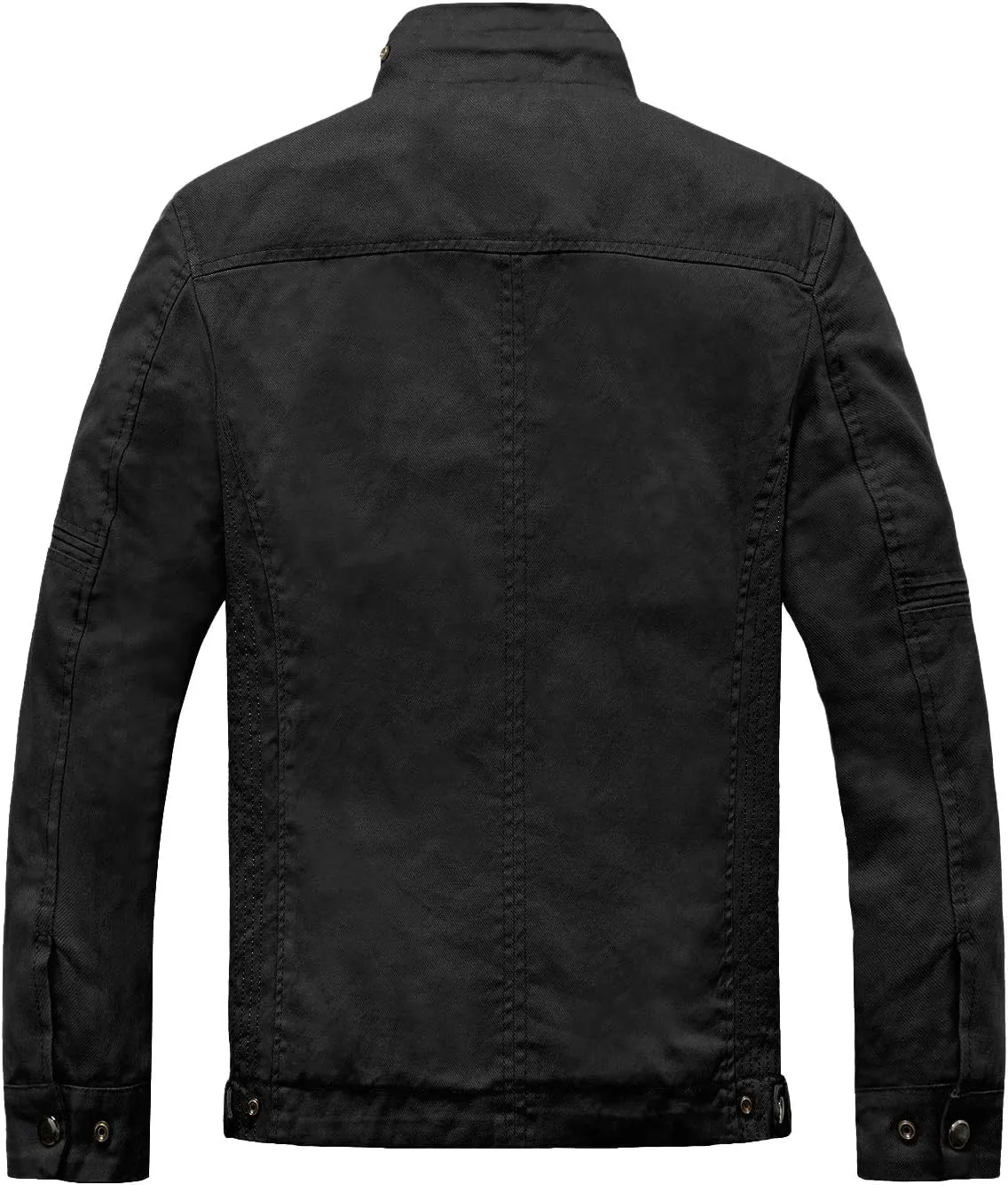 wantdo Men's Cotton Lightweight Jacket Military Jacket Casual Field Coat Windbreaker