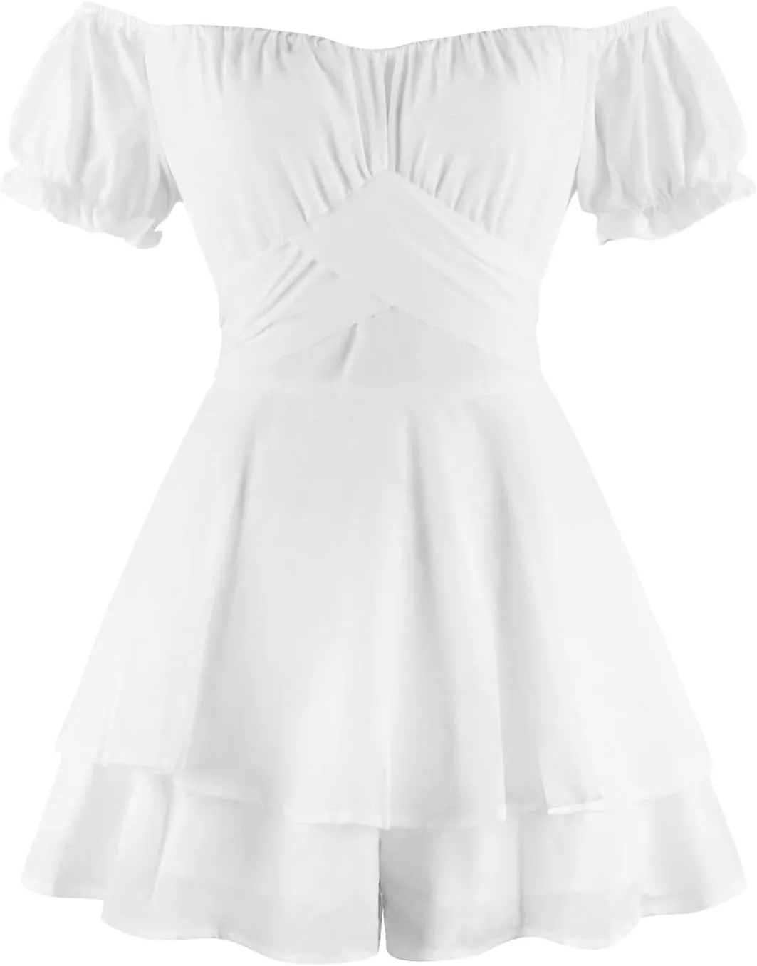 Women White Mini Dress Y2K Vintage Lace Patchwork A line Dress Summer Party Vacation Short Graduation Dresses