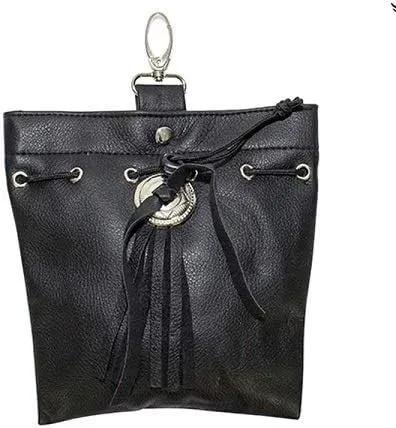 Womens Leather Belt Bag with Clip