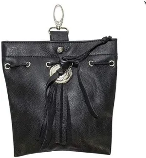 Womens Leather Belt Bag with Clip